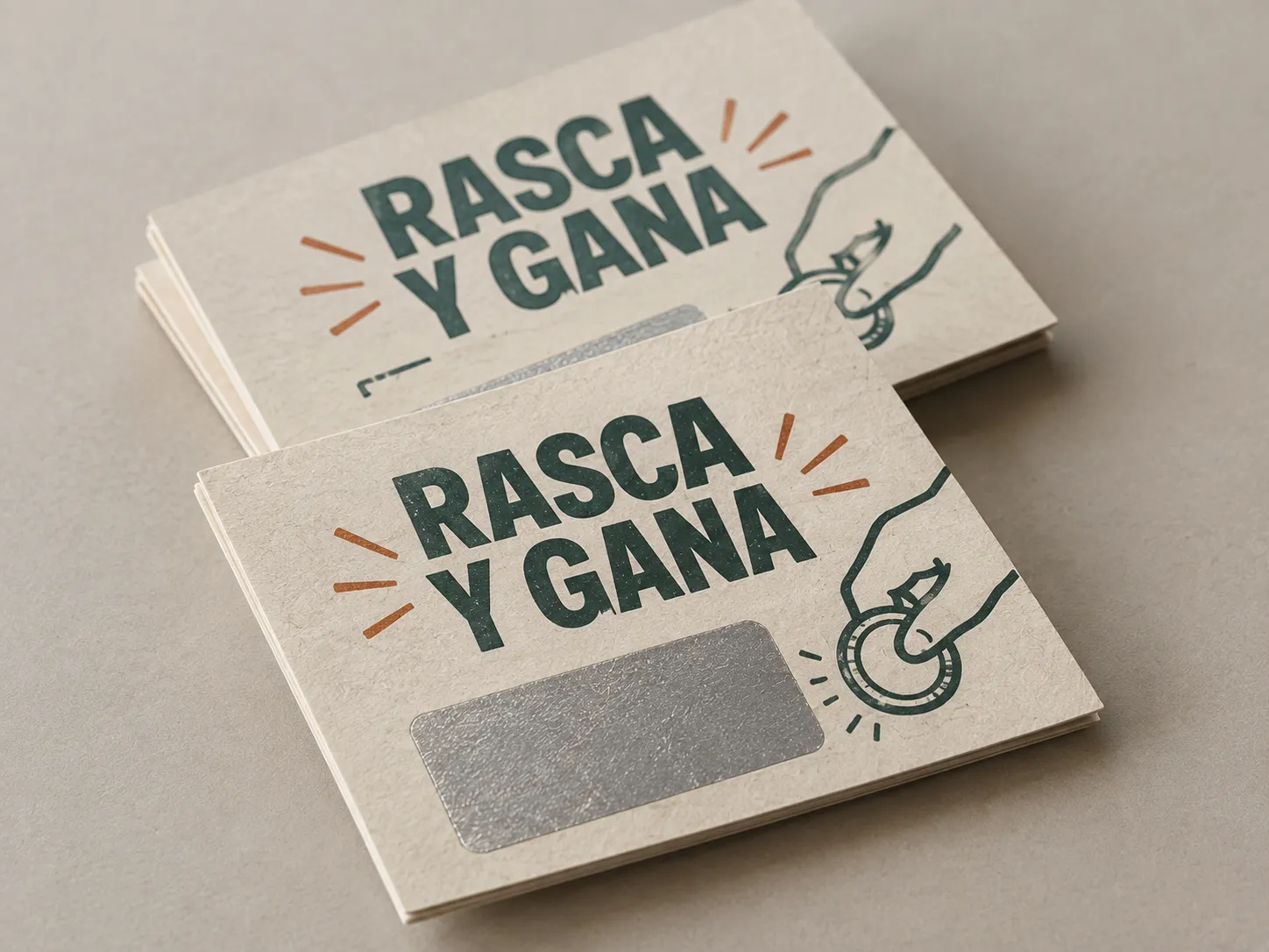 Serigrafía «rasca y gana»