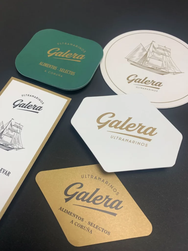 Tarjetas y etiquetas con formas especiales de troquelado convencional